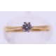 An 18 ct gold, diamond solitaire ring. 1.5 grammes total weight. Ring size K. - Image 1 of 6