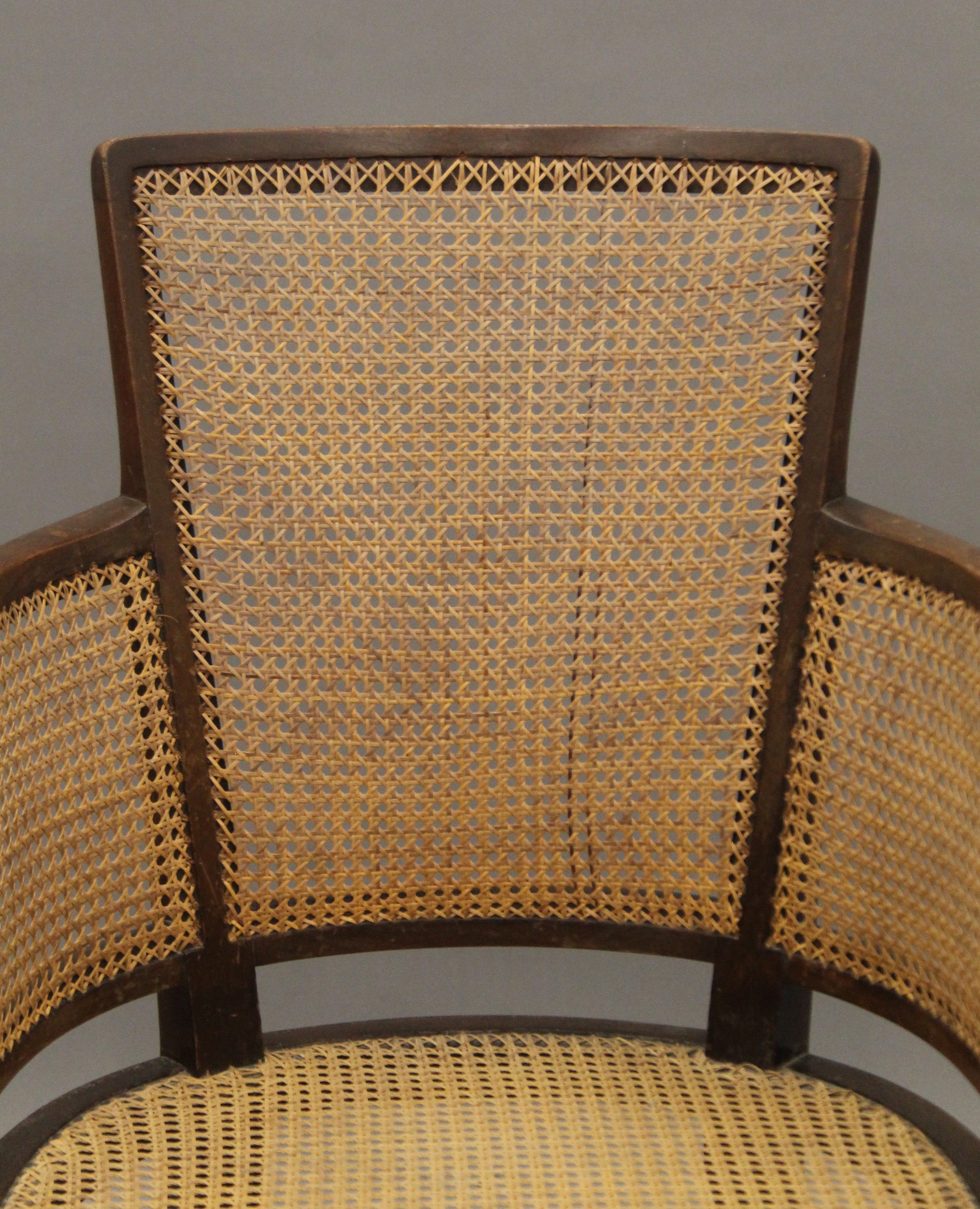 An early 20th century bergere chair. 54 cm wide. - Image 2 of 4