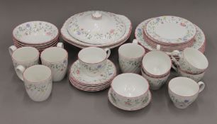 A quantity of Johnson Brothers Summer Chintz pattern tea and dinner wares. The tureens 25 cm wide.