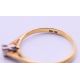 An 18 ct gold, diamond solitaire ring. 1.5 grammes total weight. Ring size K. - Image 5 of 6