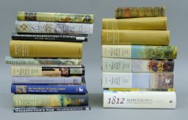 A box of books pertaining to The Napoleonic and Peninsular Wars.