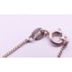 A silver and amber pendant on a silver chain. Pendant 3.5 cm high, chain 41 cm long. - Image 6 of 7