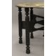 An Eastern brass-topped folding table. 75 cm diameter. - Image 4 of 5