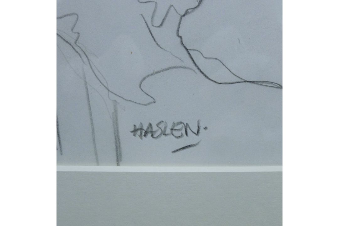 HASLEN, ANDREW (born 1951) British (AR), Greenfinches on Sunflowers, pencil, signed, - Image 3 of 3