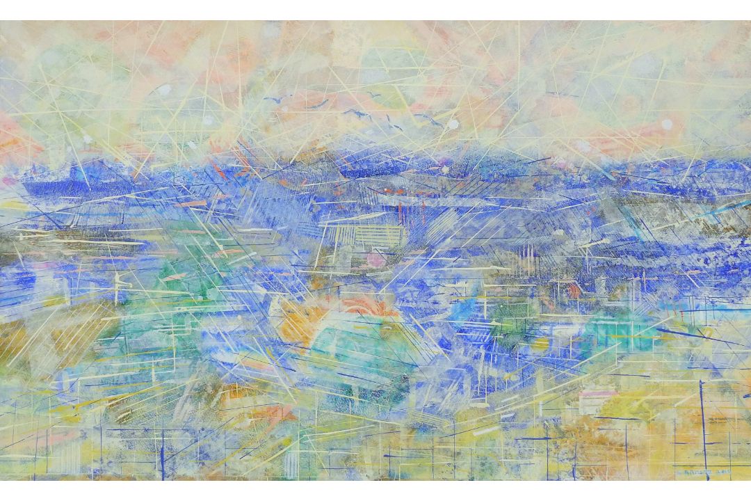 RAMSAY, LINDA (Born 1951) British (AR), Gulls of Reykjavik, Iceland, watercolour and gouache, - Image 1 of 3