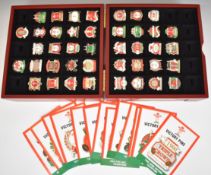 Welsh Rugby Union cased pin badge collection