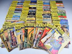 Approximately 90 issues of Classics Illustrated comics to include No.1 Huckleberry Finn, 7 Robin