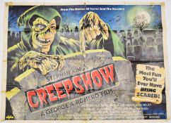 Stephen King's Creepshow (1982) quad film poster, 76cm x 101cm, folded.