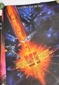 Six Star Trek quad and one sheet film posters to include The Voyage Home, The Final Frontier and
