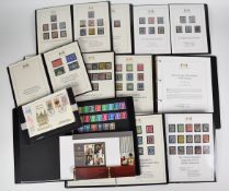An accumulation of stamps in presentation packs, first day covers and ten Harrington A Byrne