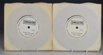 Warm Sounds - Sticks and Stones, two copies both test pressings, records appear VG. From the