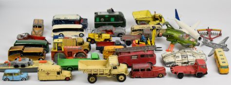 Over thirty loose Dinky diecast model cars and truck to include Aston Martin, Estate Car, Luxury