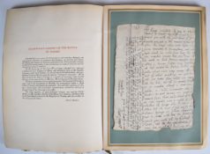 Some Stirring Relics of English History, vellum bound compilations of replica letters and similar,