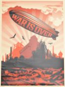 Shepard Fairey Obey (b 1970) War Is Over signed limited edition 126/350 screen print, 61 x 46cm,