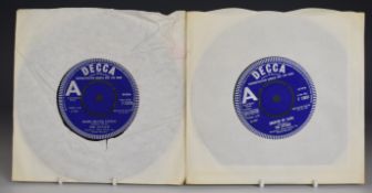 The Attack - Colour Of My Mind (F12631) demo, record appears VG and Hi Ho Silver Lining (F12578)