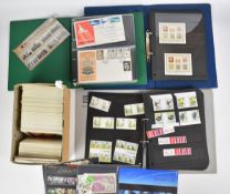 GB and world stamps in four albums and loose including modern GB Queen Elizabeth II decimal issues