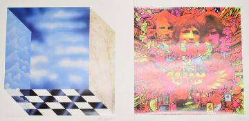 Two signed limited edition Pop / Rock posters Cream Disraeli Gears by Martin Sharp and Traffic The