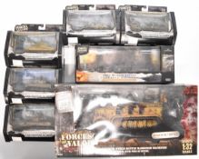 Seven Unimax Forces of Valour diecast model tanks and similar military vehicles to include German