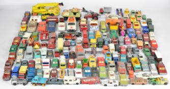 A collection of mostly Matchbox loose diecast model cars trucks etc.