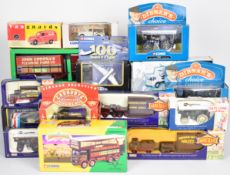 Twenty mostly Corgi diecast model cars, trucks, showman's engines etc, all in original boxes.