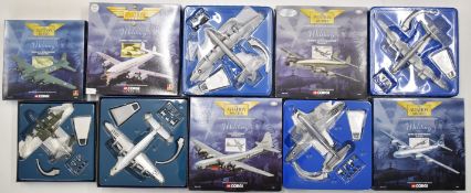 Five Aviation Archive 1:144 scale diecast model military aeroplanes to include Boeing B-17 Flying