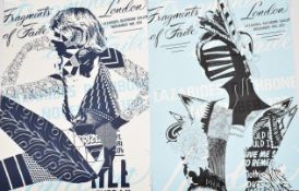 Faile (Patrick McNeil and Patrick Miller) pair of screen print posters for the Exhibition at the