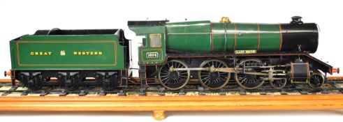 Great Western Railway 3½ inch gauge live steam 4-6-0 live steam tender locomotive numbered 1034,
