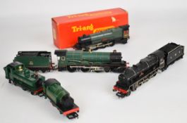 Five 00 gauge model railway locomotives to include Airfix LMS Royal Scots Fusilier 6103 and Hornby