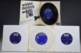 Wishful Thinking - 4 singles comprising Turning Round in fold over cover, Peanuts demo, Peanuts