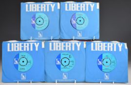 Liberty - 8 singles comprising LBF 15042, 15051, 15052, 15054 (with press release), 15055 (with