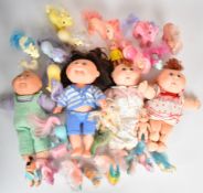 Eighteen vintage My Little Pony toys by Hasbro stamped Made in Hong Kong 1982, together with a