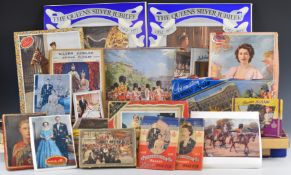 Twenty nine Royal interest vintage wooden jigsaw puzzles including coronation and portraits, by