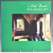 Nick Drake - Five Leaves Left (ILPS 9105) pink rim, record appears Ex, cover appears VG. From the