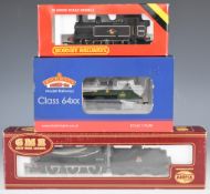 Three 00 gauge model railway engines comprising Hornby BR Jinty Loco, GMR BR Fowler and Bachmann