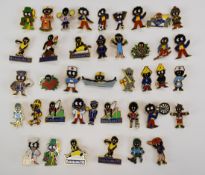 Forty enamel style Robertson's Golden Shred and other advertising pin badges, including Barcelona