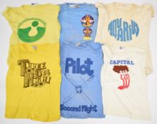 A collection of Rock / Pop promotional T shirts / clothing comprising Paul McCartney & Wings Red