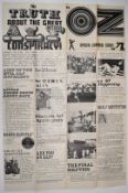 Oz magazine no 5 anti establishment counterculture double sided psychedelic / hippie poster by