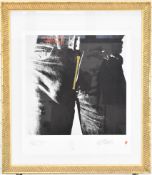 Rolling Stones Sticky Fingers signed limited edition 2245/5000 print, with certificate, 44 x 43cm