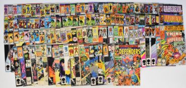 One hundred and ten Marvel bronze age comic books to include Iron Man, Thor, Daredevil, Doctor