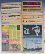 Collection of anti establishment counterculture magazines and newspapers including Ink 1-7 (
