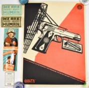 Shepard Fairey Obey (b 1970) 2nd Amendment Solutions signed limited edition 325/450 screen print, 60