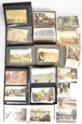 A collection of mainly Edwardian era postcards in albums and individual collections for Norfolk,