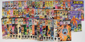 Over seventy Marvel bronze age comics books comprising titles The Uncanny X-Men, Fantastic Four, X-
