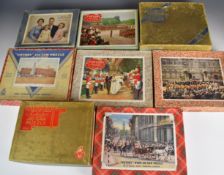 Eight Royal interest Victory wooden jigsaw puzzles by G.J. Hayter & Co. Ltd, the largest titled