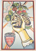 Shepard Fairey Obey (b 1970) Imperial Glory signed screen print, 91 x 61cm unframed