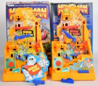 Two 1980's Tomy Kongman battery powered action maze games, both in original boxes.