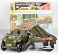 Three Cherilea 12 / Sharna Action Man playsets comprising German Army Motorcycle & Sidecar 2605,