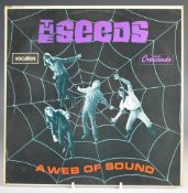 The Seeds - A Web of Sound (VAN 8062) record appears VG, cover damaged rear top left, with name