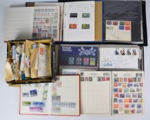 GB and world stamp collection in various albums and folder including GB presentation packs, first