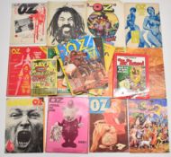 Oz anti establishment counterculture magazine issues 10, 18, 24, 26, two 28, 29, three 30, 34-39,